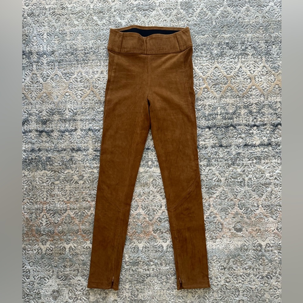 OFF TRACK leather suede leggings size M run small!!! - Picture 1 of 12